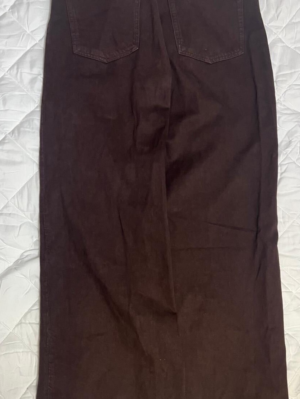 Reformation Cary Low-Rise Slouchy Wide-Leg Jeans in the “Mole” brown wash 29 - Picture 9 of 9
